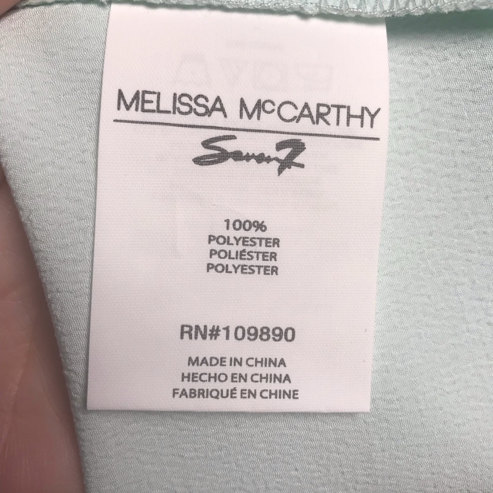 NEW Melissa McCarthy Seven7 Mint Blouse 3x - Picture 5 of 6